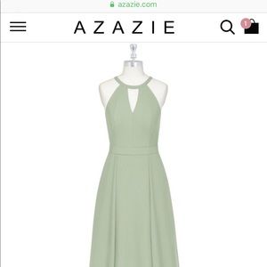 Dusty Sage Azazie Melody Dress
